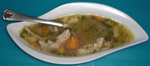 Fine chicken soup