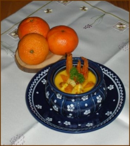 Pumpkin and coconut soup