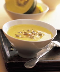 Pumpkin soup with ginger