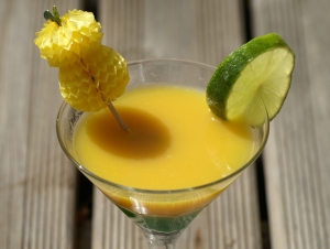 Mango Champagne Cocktail