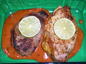 Chicken-breast-with-tomatocaper-sauce