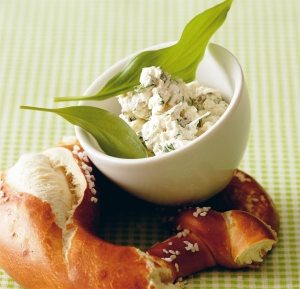 Pretzel with cheese garlic