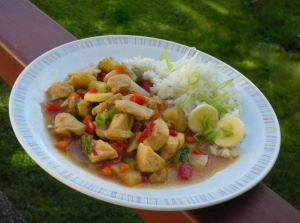 Caribbean Chicken Stew With Coconut Rice