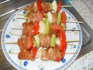 Chicken And Vegetable Kebabs