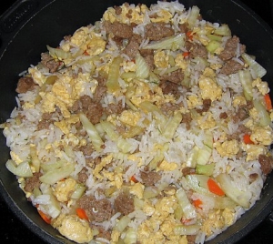 Fried Minced Meat And Rice