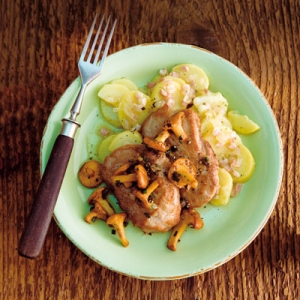 Hunter Steaks With Chanterelles