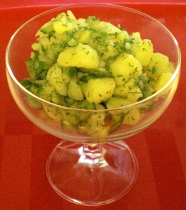 Potato And Apple Salad With Cucumber