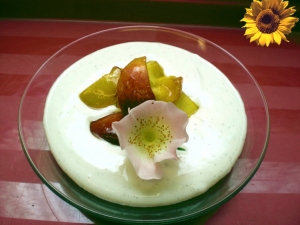Quark Dessert With Peaches