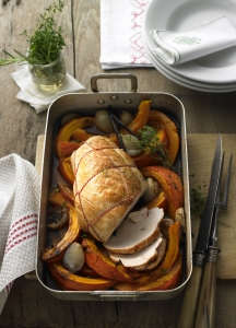 Roast Turkey Breast With Baked Pumpkin