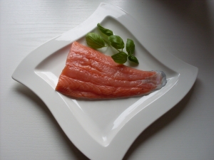 Salmon Salmon Seasoned With Herbs Old