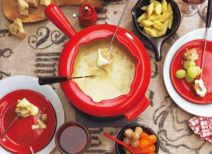 Cheese Fondue With Vegetables