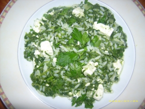 Greek Spinach And Rice