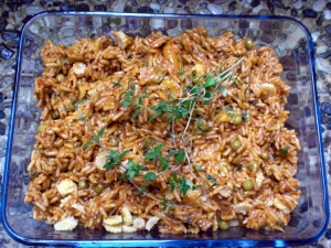 Greek Rice With Baby Corn Leftovers For Vegetables