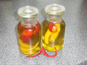 Homemade Spicy Olive Oil