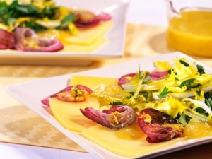 Marinated Cheese With Mountain Dandelion Salad