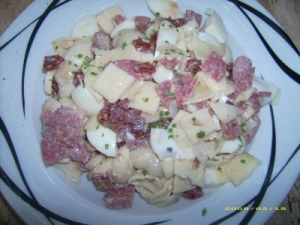 Pasta Salad With Salami Ham And Cheese